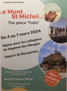 Séjour au Mont Saint Michel pour les collégiens du doyenné
